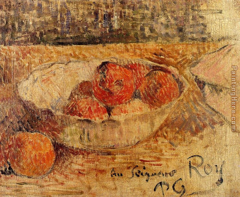 Fruit in a Bowl painting - Paul Gauguin Fruit in a Bowl art painting